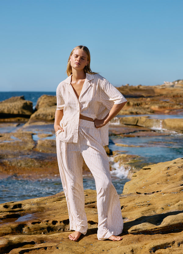 Spring Geo Wide Leg Pant