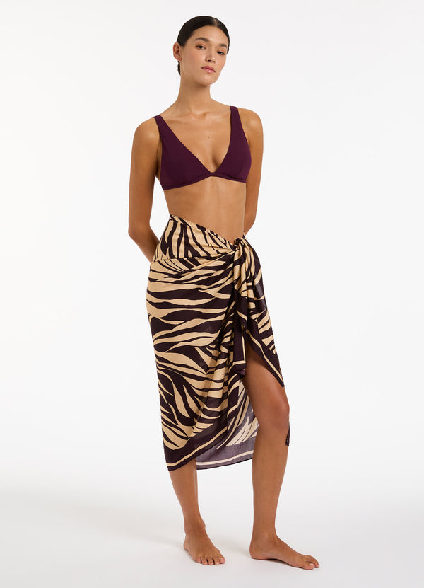 Fine Lines Sarong - Port