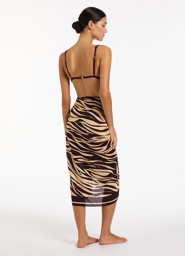 Fine Lines Sarong - Port