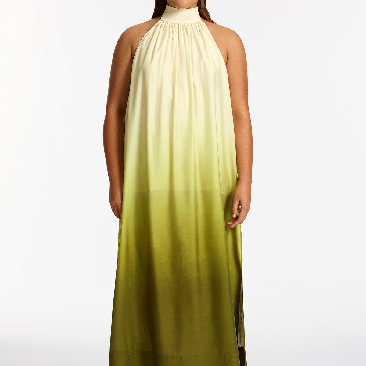 Acacia Haze Halter Maxi Dress