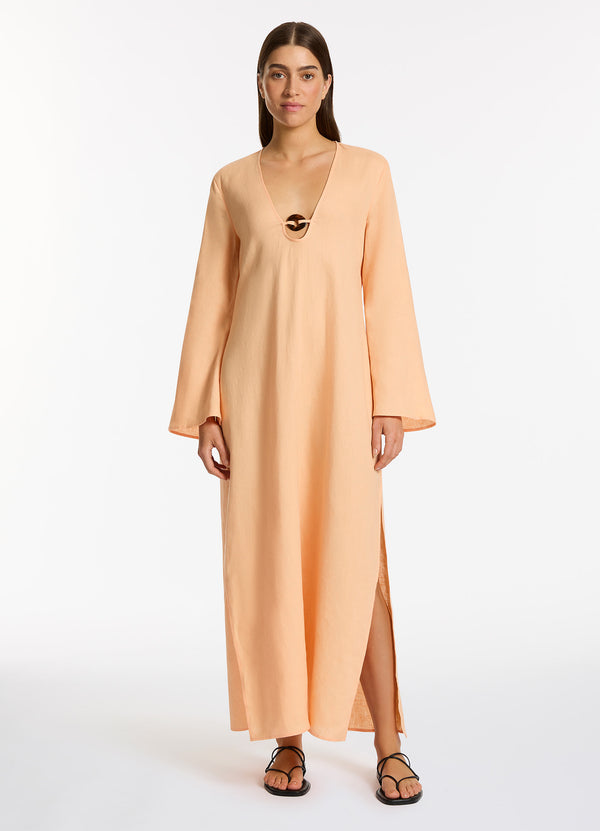 Mattala Maxi Kaftan - Peach