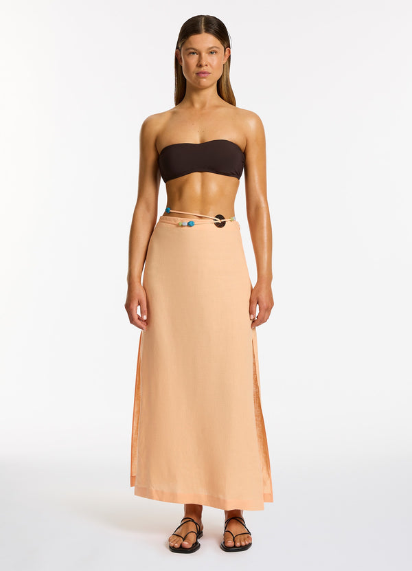 Mattala Straight Skirt - Peach