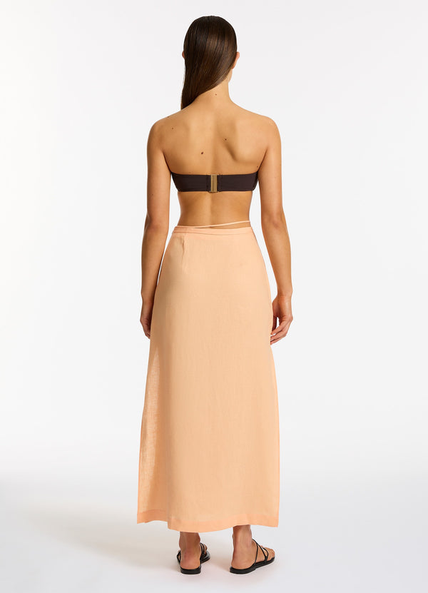 Mattala Straight Skirt - Peach