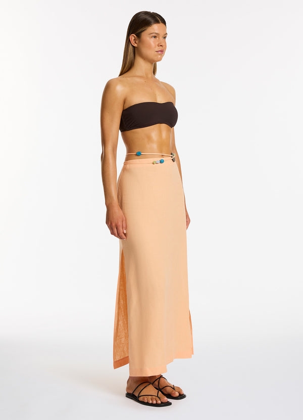 Mattala Straight Skirt - Peach
