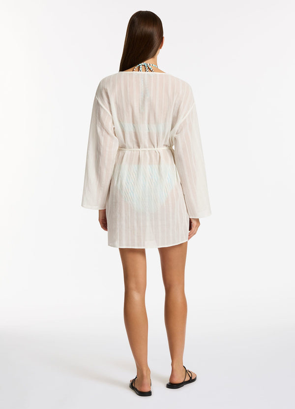 Lotus Mini Kaftan - Cream