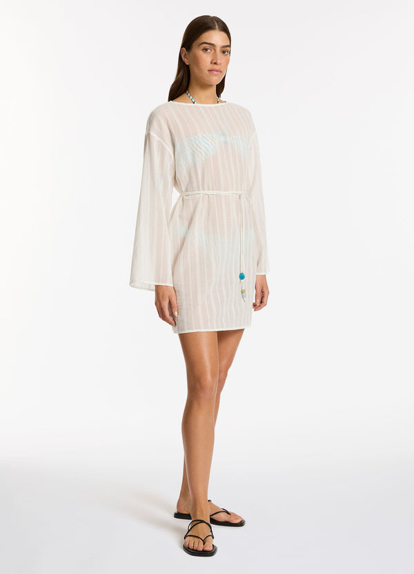 Lotus Mini Kaftan - Cream