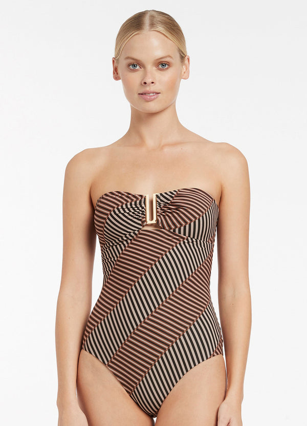 Raya Bandeau One Piece - Tobacco