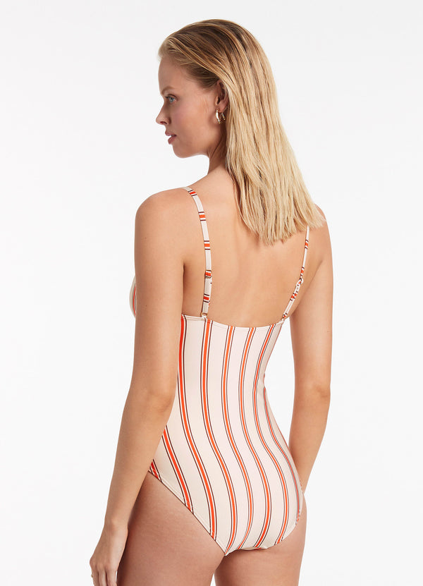 Sorrento Tie Front One Piece - Fiamma