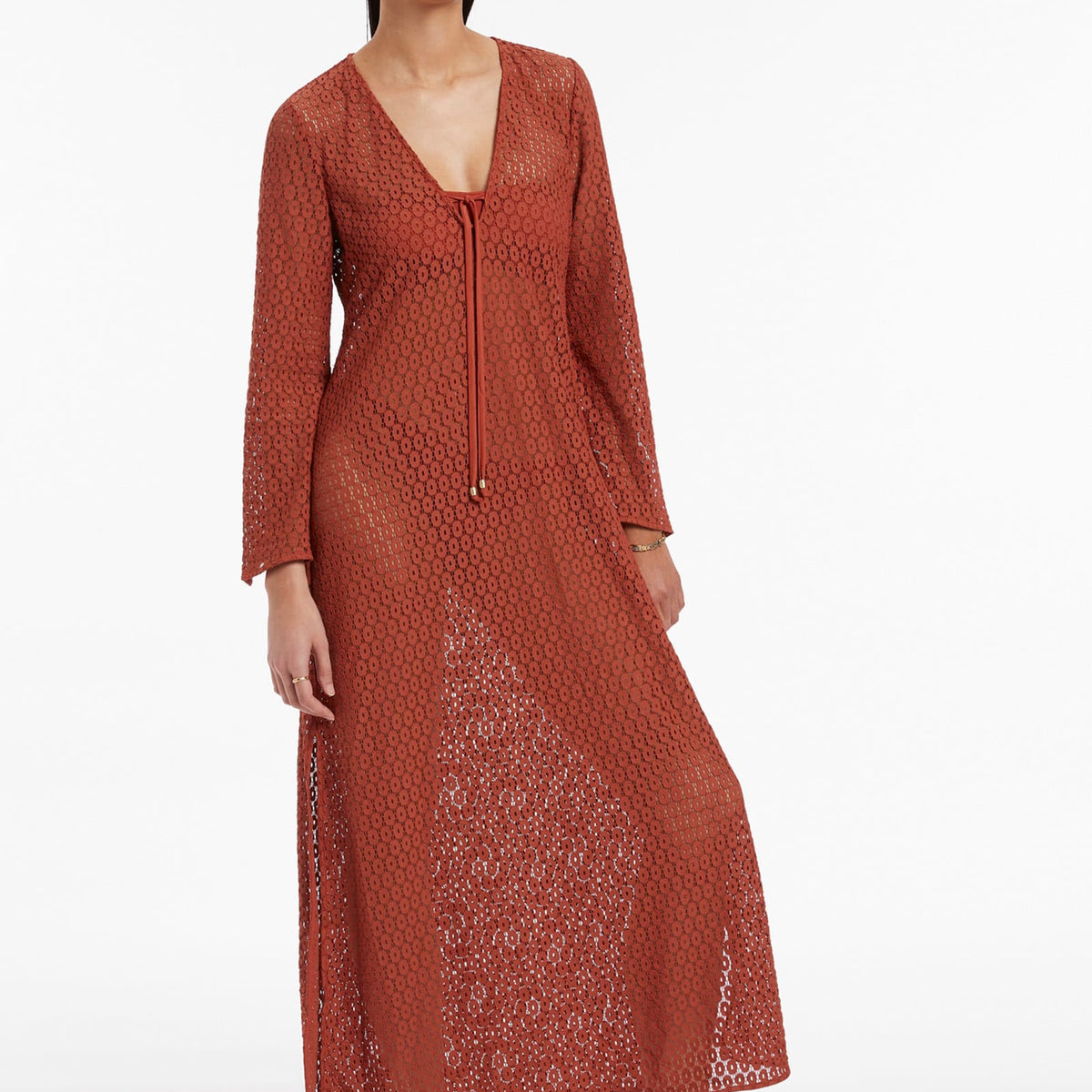 Jetset Stretch Lace Kaftan