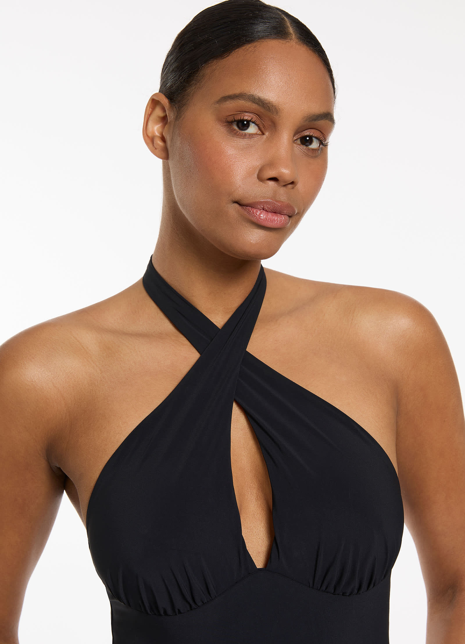 Jetset Cross Over Halter One Piece - Black – JETS US