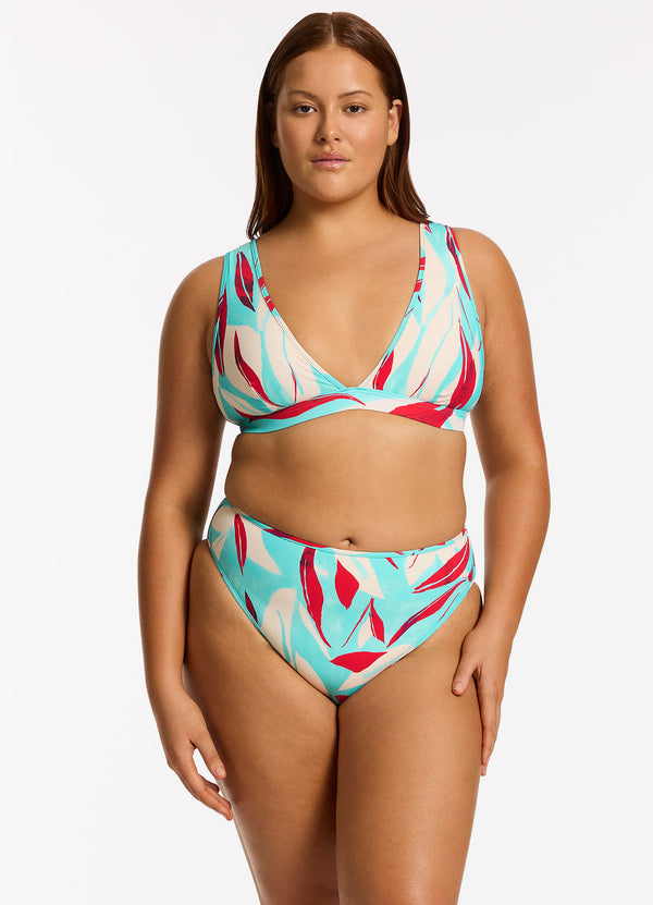 Fauna High Waist High Leg Bikini Bottom - Dolce