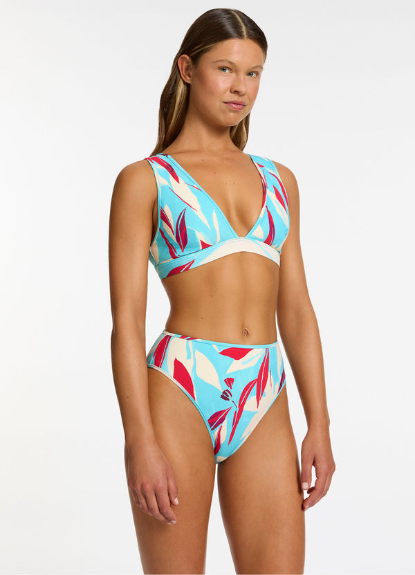 Fauna High Waist High Leg Bikini Bottom - Dolce
