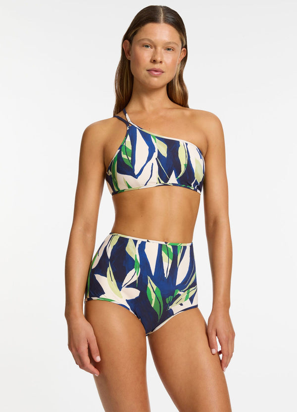 Fauna High Waist Boyleg Bikini Bottom - Ink