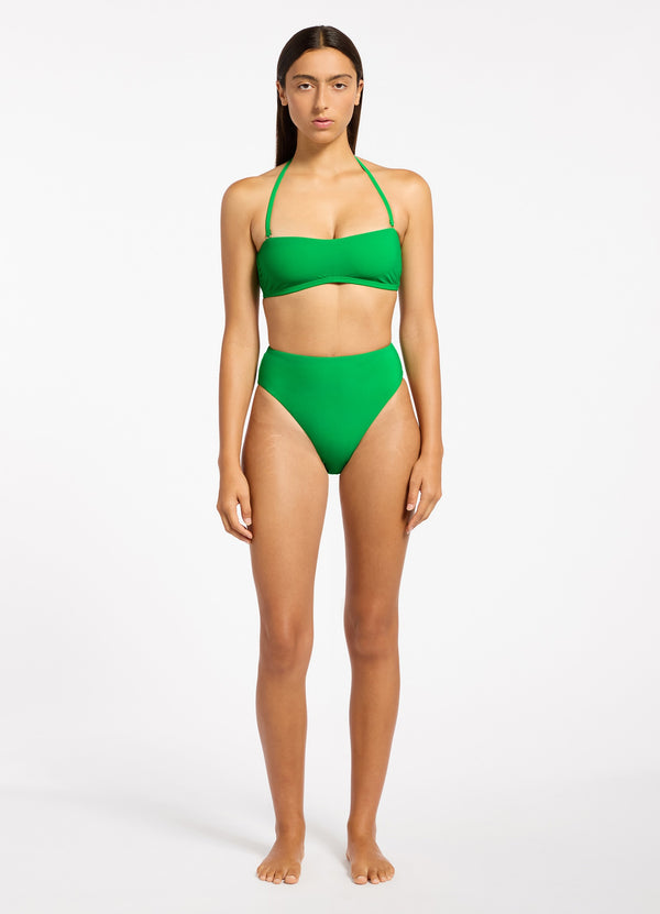 Jetset Minimal Bandeau Bikini Top - Flora