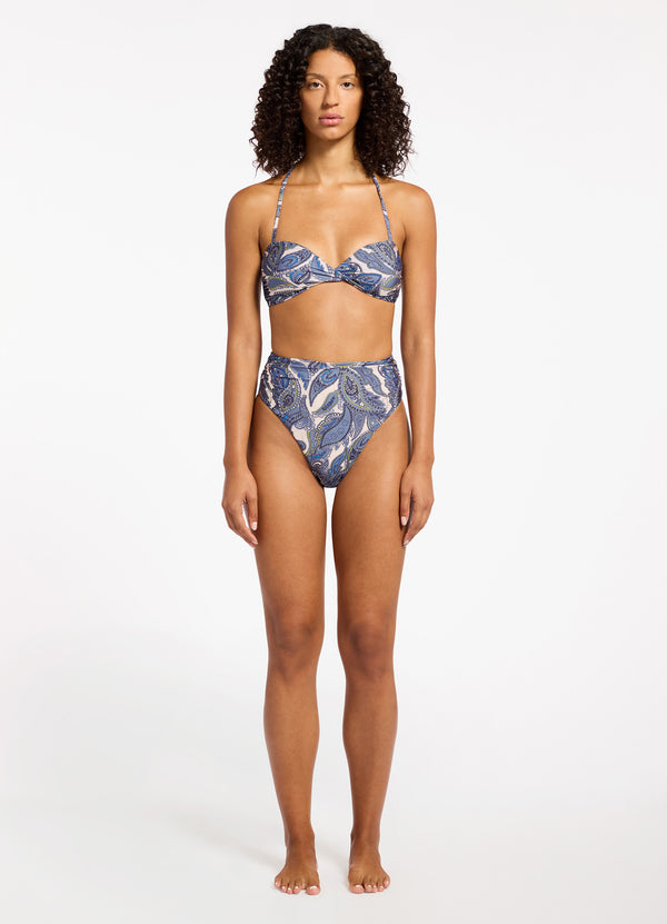Oasis Paisley Bandeau Bikini Top