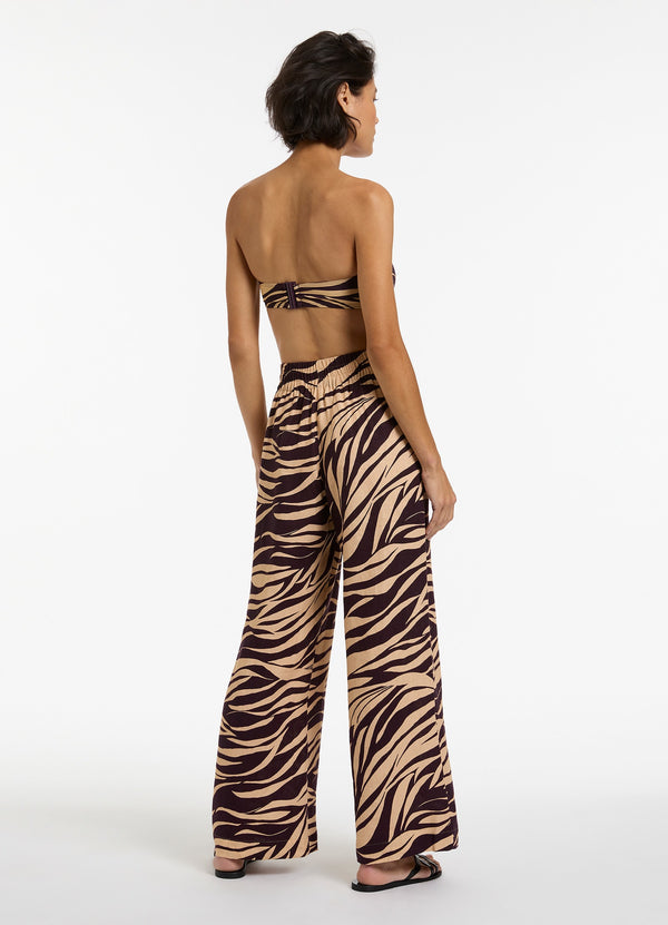 Fine Lines Pants  - Port