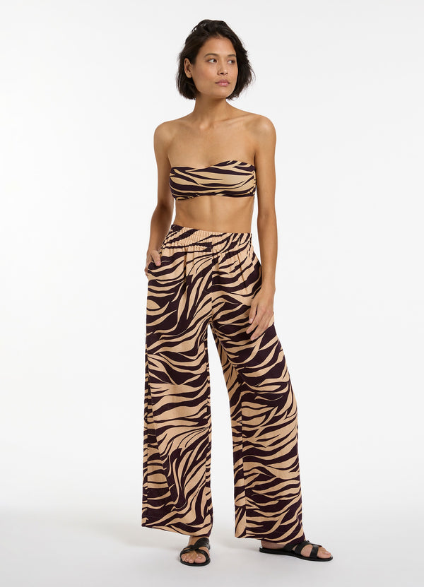 Fine Lines Pants  - Port