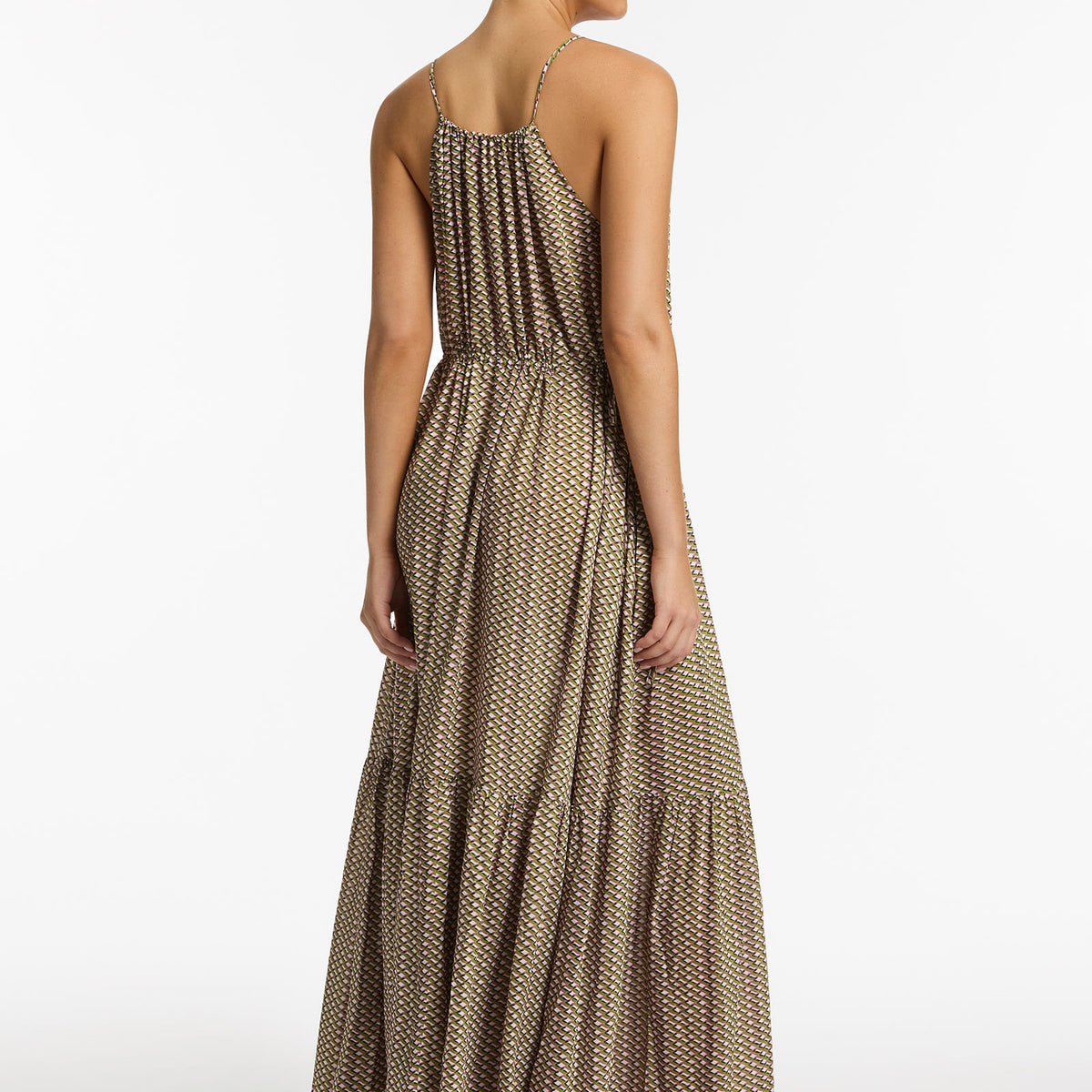 Infinity Drawcord Maxi Dress - Kelp – JETS US