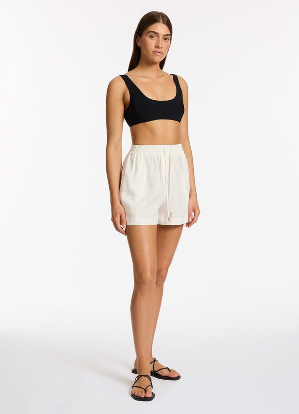 Jetset Elastic Waist Short - Cream