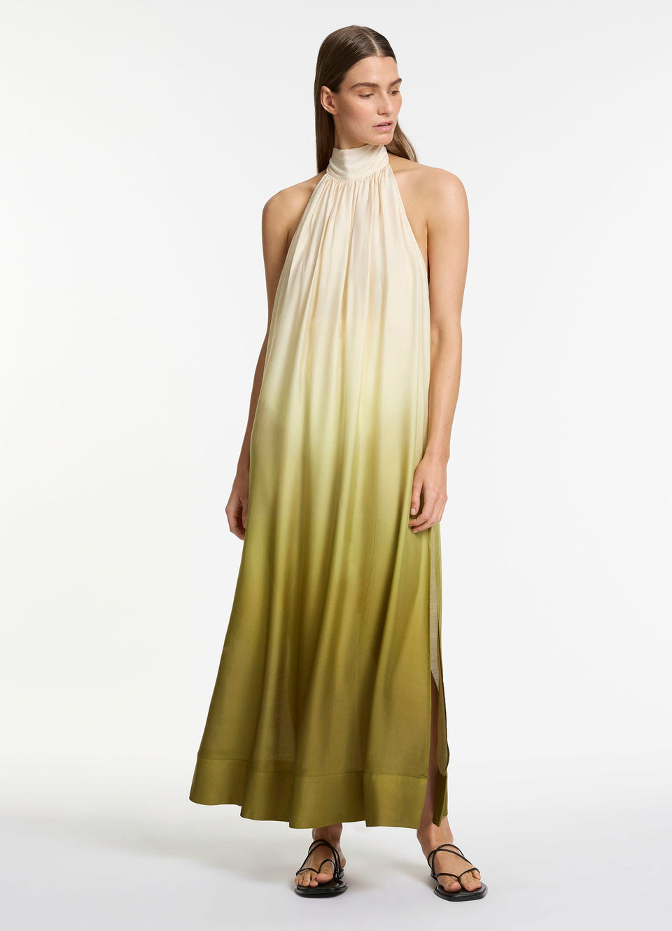 Acacia Haze Halter Maxi Dress - Eucalyptus Acacia Haze Halter Maxi Dress - Eucalyptus