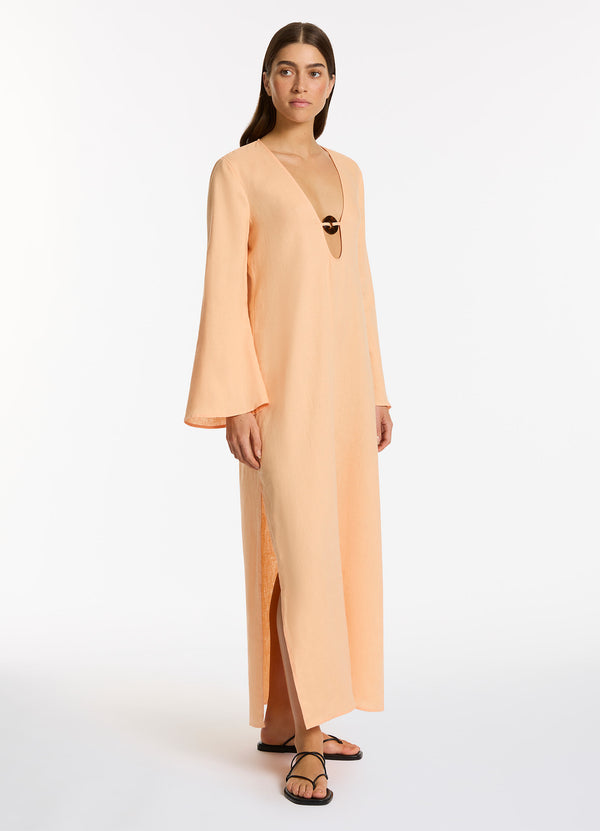 Mattala Maxi Kaftan - Peach