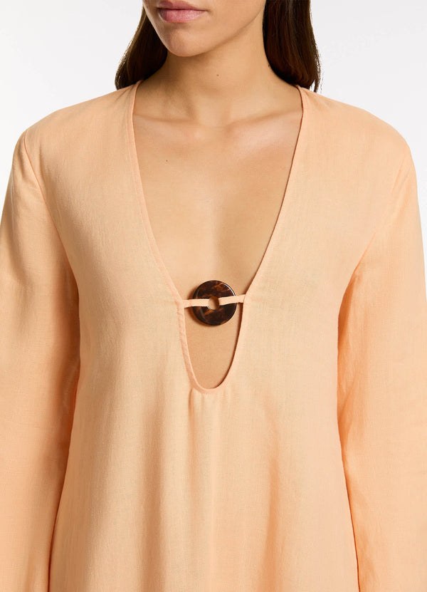 Mattala Maxi Kaftan - Peach