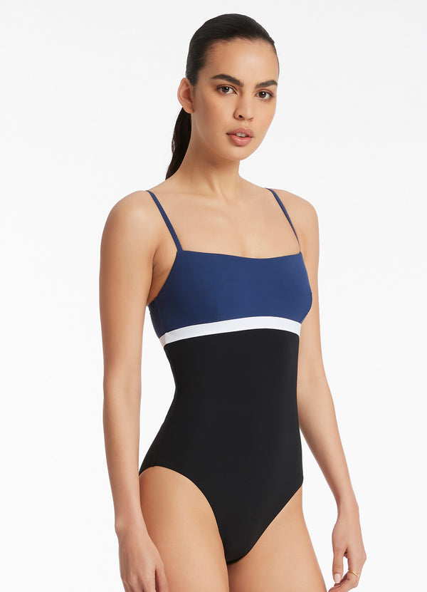 Versa Tank One Piece - Pacific Blue