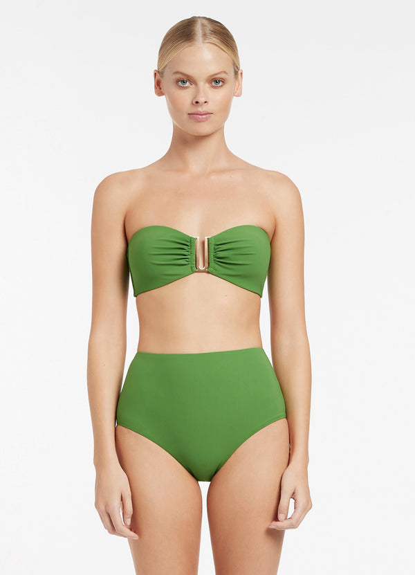 Jetset High Waisted Bikini Bottom - Palm