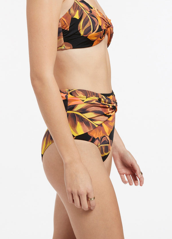 Palmas Twist Front Pant - Black