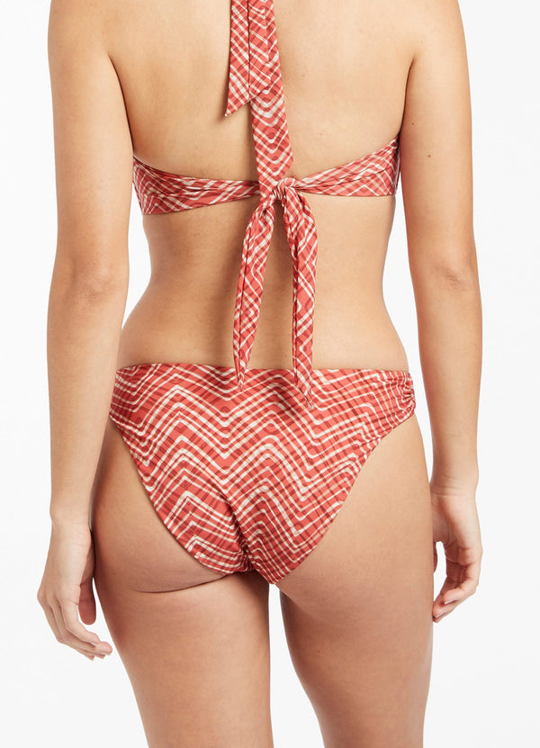 Bonita High Leg Bikini Bottom - Maple