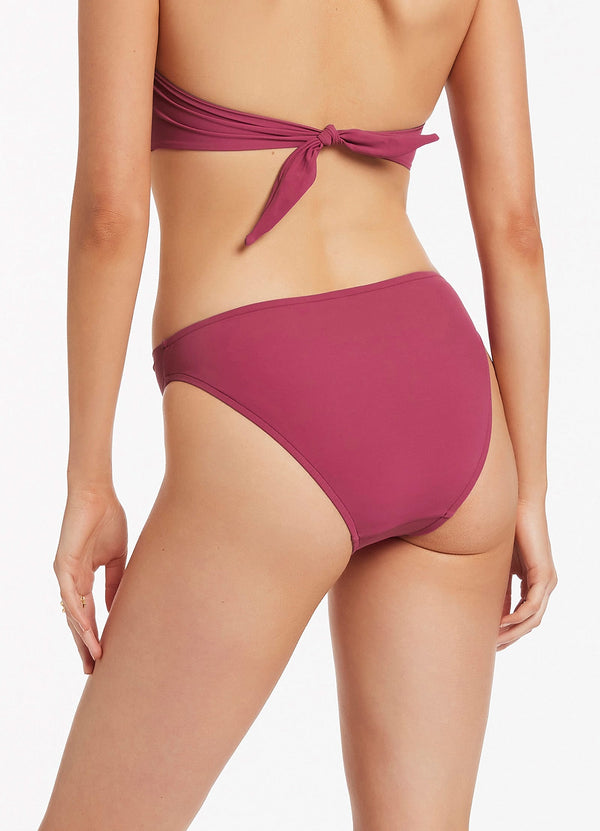 Twist Front Hipster Bikini Bottom - Orchid