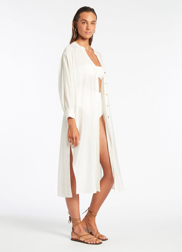 Jetset Shirt Dress - Cream