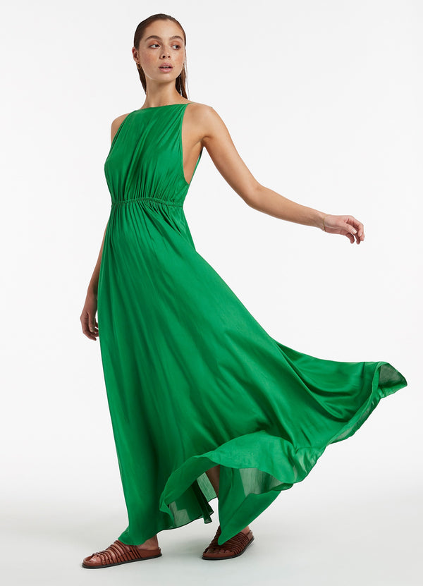 Jetset Backless Maxi Dress - Green – JETS US