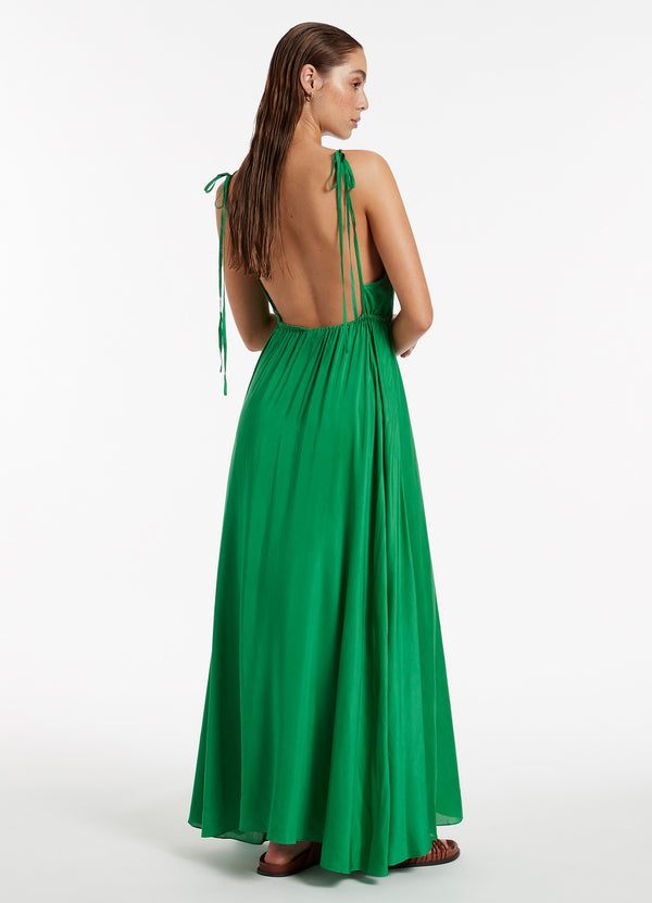 Jetset Backless Maxi Dress - Green JETS US Jetset Backless Maxi Dress - Green JETS US
